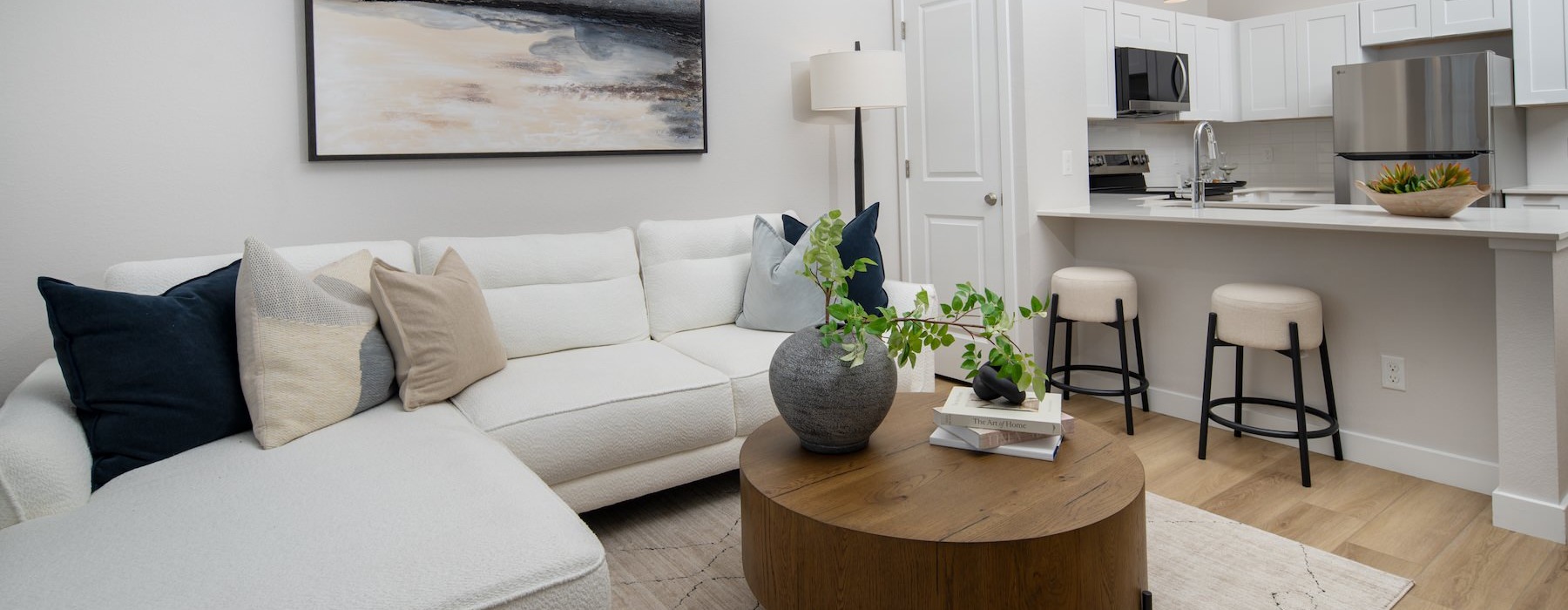 sectional in living room