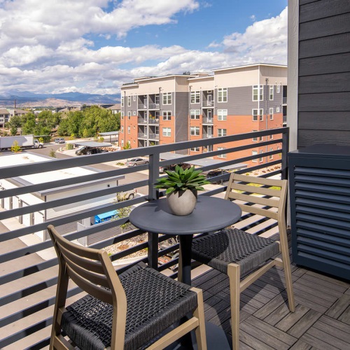 mountain views from private balcony