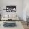 living room with large window