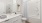 bathroom with white countertop